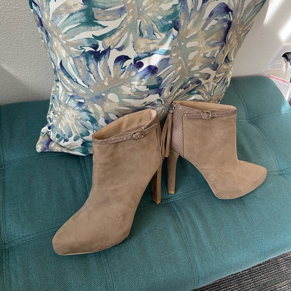 Suede ankle boots